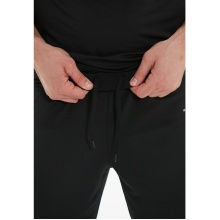 Endurance sports trousers Moores with stretch waistband (reflectors) long black men